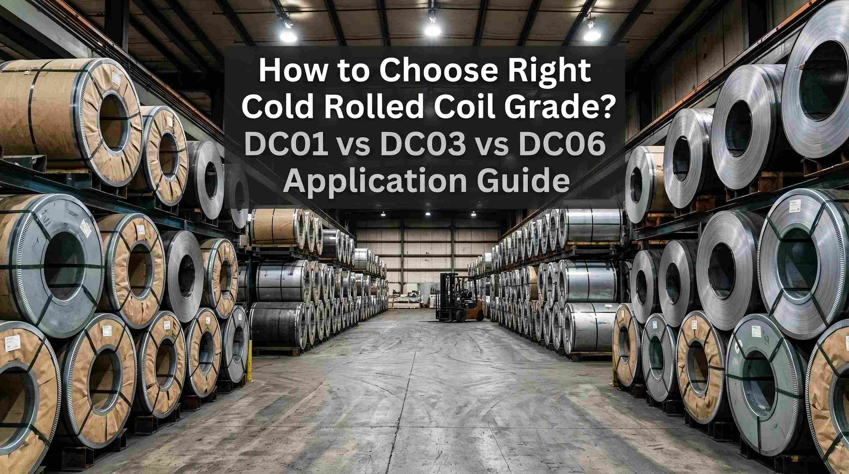 Come scegliere il giusto grado di coil laminato a freddo? Guida applicativa DC01, DC03 e DC06