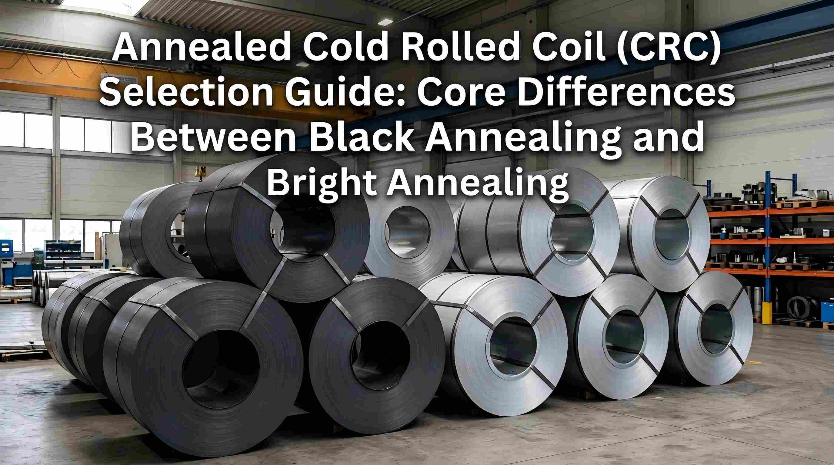 Guida alla selezione dei coil laminati a freddo (CRC) ricotti: differenze fondamentali tra ricottura nera e ricottura lucida